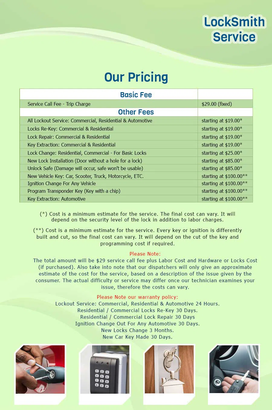 Jersey City Locksmith Store, Jersey City, NJ 201-367-1875 - pricelist-ls